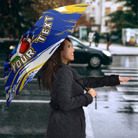 Personalized Bosnia Herzegovina Dragon Soccer Umbrella Bosnian Football Flag Stars Fleur De Lis Grunge
