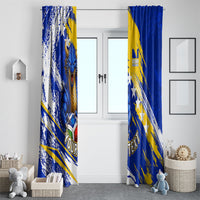 Personalized Bosnia Herzegovina Dragon Soccer Window Curtain Bosnian Football Flag Stars Fleur De Lis Grunge