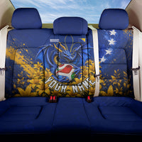 Personalized Bosnia Herzegovina Dragon Soccer Back Car Seat Cover Football Golden Lily Bosnian Flag Cheering Fans