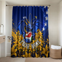 Personalized Bosnia Herzegovina Dragon Soccer Bathroom Set Football Golden Lily Bosnian Flag Cheering Fans
