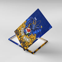 Personalized Bosnia Herzegovina Dragon Soccer Canvas Wall Art Football Golden Lily Bosnian Flag Cheering Fans