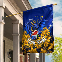 Personalized Bosnia Herzegovina Dragon Soccer Garden Flag Football Golden Lily Bosnian Flag Cheering Fans