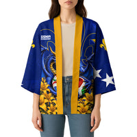 Personalized Bosnia Herzegovina Dragon Soccer Kimono Football Golden Lily Bosnian Flag Cheering Fans