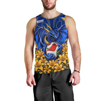 Personalized Bosnia Herzegovina Dragon Soccer Men Tank Top Football Golden Lily Bosnian Flag Cheering Fans