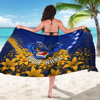 Personalized Bosnia Herzegovina Dragon Soccer Sarong Football Golden Lily Bosnian Flag Cheering Fans