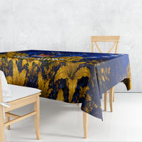 Personalized Bosnia Herzegovina Dragon Soccer Tablecloth Football Golden Lily Bosnian Flag Cheering Fans