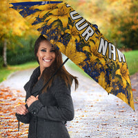 Personalized Bosnia Herzegovina Dragon Soccer Umbrella Football Golden Lily Bosnian Flag Cheering Fans