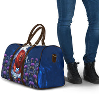 Personalized Scotland Red Lion Soccer Travel Bag Scottish Saltire Flag Purple Thistle Cheering Fans