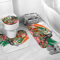 India 80th Independence Day Bathroom Set Ashoka Chakra Lotus Landmarks Shiva
