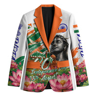 India 80th Independence Day Blazer Ashoka Chakra Lotus Landmarks Shiva