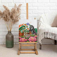India 80th Independence Day Canvas Wall Art Ashoka Chakra Lotus Landmarks Shiva