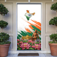 India 80th Independence Day Door Cover Ashoka Chakra Lotus Landmarks Shiva