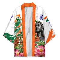 India 80th Independence Day Kimono Ashoka Chakra Lotus Landmarks Shiva