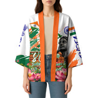 India 80th Independence Day Kimono Ashoka Chakra Lotus Landmarks Shiva