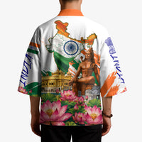 India 80th Independence Day Kimono Ashoka Chakra Lotus Landmarks Shiva