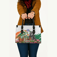 India 80th Independence Day Leather Bag Ashoka Chakra Lotus Landmarks Shiva