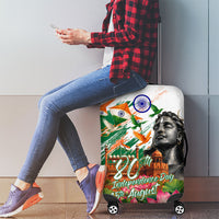 India 80th Independence Day Luggage Cover Ashoka Chakra Lotus Landmarks Shiva