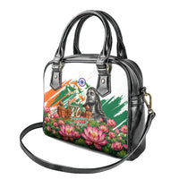 India 80th Independence Day Shoulder Handbag Ashoka Chakra Lotus Landmarks Shiva