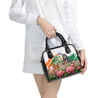India 80th Independence Day Shoulder Handbag Ashoka Chakra Lotus Landmarks Shiva