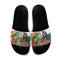 India 80th Independence Day Slide Sandals Ashoka Chakra Lotus Landmarks Shiva
