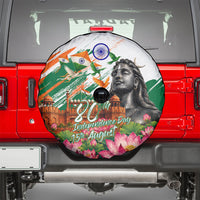 India 80th Independence Day Spare Tire Cover Ashoka Chakra Lotus Landmarks Shiva