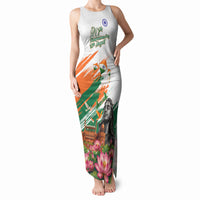 India 80th Independence Day Tank Maxi Dress Ashoka Chakra Lotus Landmarks Shiva