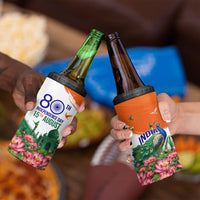 India 80th Independence Day 4 in 1 Can Cooler Tumbler India Gate Peacock Lotus Heritage Landmarks