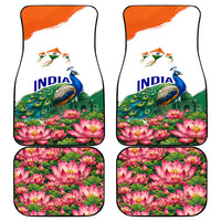 India 80th Independence Day Car Mats India Gate Peacock Lotus Heritage Landmarks
