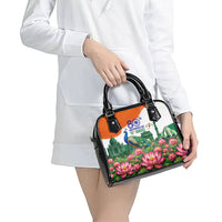 India 80th Independence Day Shoulder Handbag India Gate Peacock Lotus Heritage Landmarks