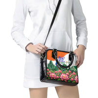 India 80th Independence Day Shoulder Handbag India Gate Peacock Lotus Heritage Landmarks