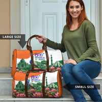 India 80th Independence Day Travel Bag India Gate Peacock Lotus Heritage Landmarks
