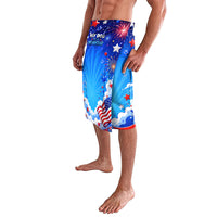 My Dog Is A Democrat Golden Retriever Lavalava Patriotic American Fireworks Cute Cartoon Dog