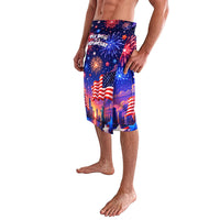 Golden Retriever My Dog Is A Democrat Lavalava Patriotic Statue Of Liberty Fireworks