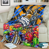 Amsterdam Dutch Republic Netherlands Blanket Urban Graffiti Patriotic Landmark Tulips