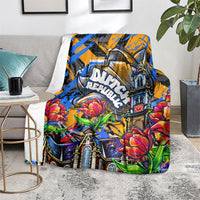 Amsterdam Dutch Republic Netherlands Blanket Urban Graffiti Patriotic Landmark Tulips