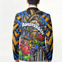 Amsterdam Dutch Republic Netherlands Blazer Urban Graffiti Patriotic Landmark Tulips