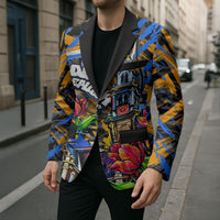 Amsterdam Dutch Republic Netherlands Blazer Urban Graffiti Patriotic Landmark Tulips