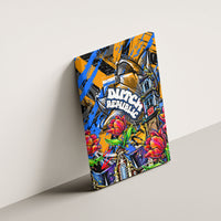 Amsterdam Dutch Republic Netherlands Canvas Wall Art Urban Graffiti Patriotic Landmark Tulips