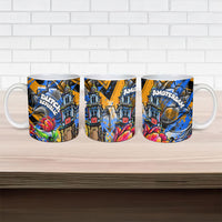 Amsterdam Dutch Republic Netherlands Ceramic Mug Urban Graffiti Patriotic Landmark Tulips