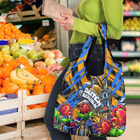 Amsterdam Dutch Republic Netherlands Grocery Bag Urban Graffiti Patriotic Landmark Tulips