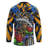 Amsterdam Dutch Republic Netherlands Hockey Jersey Urban Graffiti Patriotic Landmark Tulips