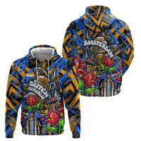 Amsterdam Dutch Republic Netherlands Hoodie Urban Graffiti Patriotic Landmark Tulips