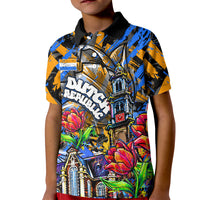 Amsterdam Dutch Republic Netherlands Kid Polo Shirt Urban Graffiti Patriotic Landmark Tulips