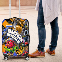 Amsterdam Dutch Republic Netherlands Luggage Cover Urban Graffiti Patriotic Landmark Tulips