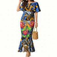 Amsterdam Dutch Republic Netherlands Mermaid Dress Urban Graffiti Patriotic Landmark Tulips