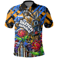 Amsterdam Dutch Republic Netherlands Polo Shirt Urban Graffiti Patriotic Landmark Tulips
