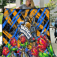 Amsterdam Dutch Republic Netherlands Quilt Urban Graffiti Patriotic Landmark Tulips