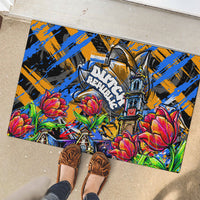 Amsterdam Dutch Republic Netherlands Rubber Doormat Urban Graffiti Patriotic Landmark Tulips