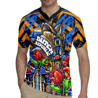 Amsterdam Dutch Republic Netherlands Rugby Jersey Urban Graffiti Patriotic Landmark Tulips