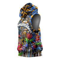 Amsterdam Dutch Republic Netherlands Sleeveless Hoodie Urban Graffiti Patriotic Landmark Tulips